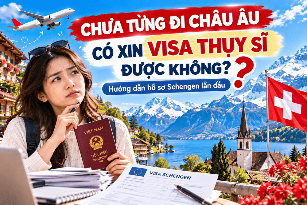 Chưa từng đi châu Âu có xin visa du lịch Thụy Sĩ được không? Hướng dẫn hồ sơ Schengen, chứng minh tài chính và chuẩn bị chuyến đi lần đầu.